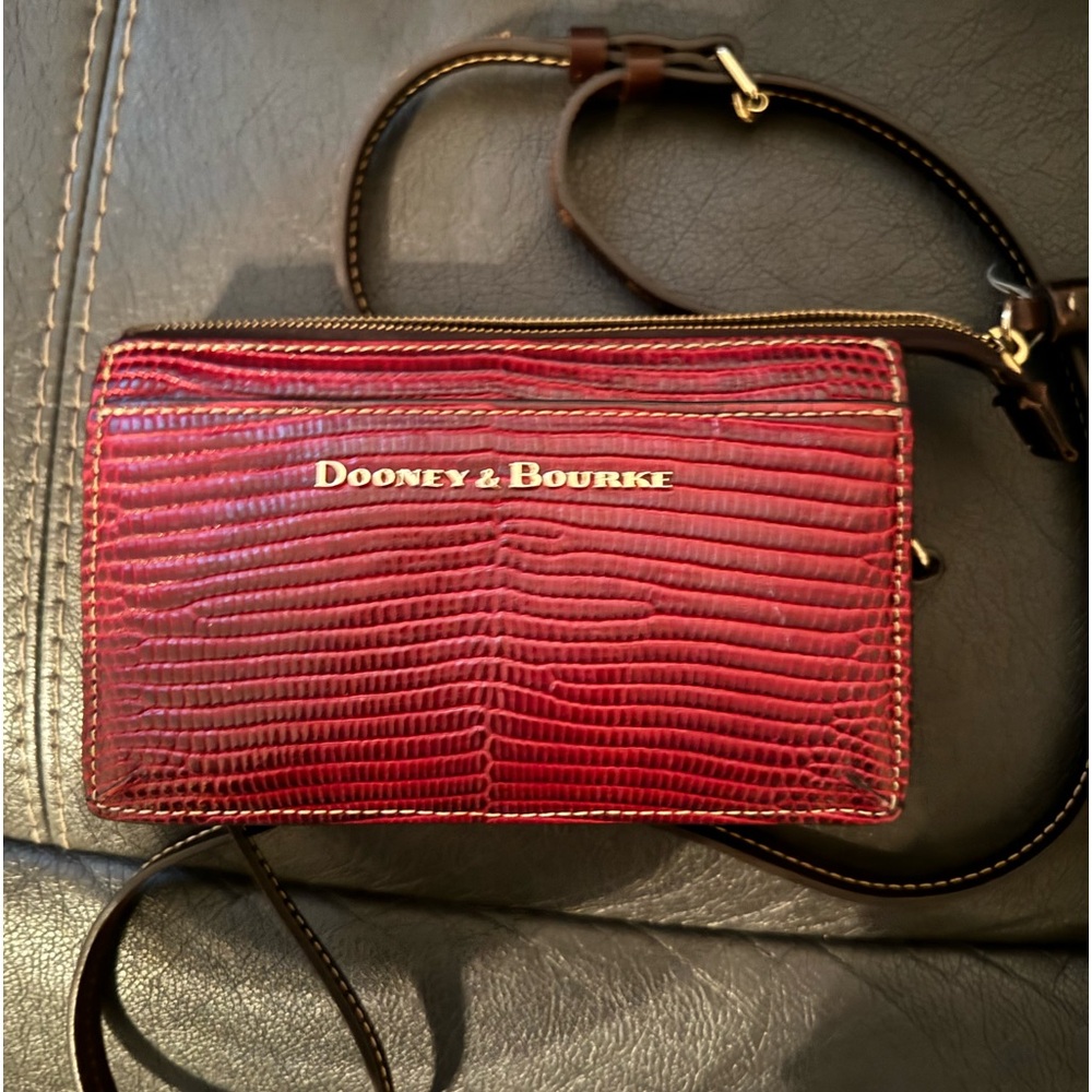 DOONEY & BOURKE Snake Print Red purse